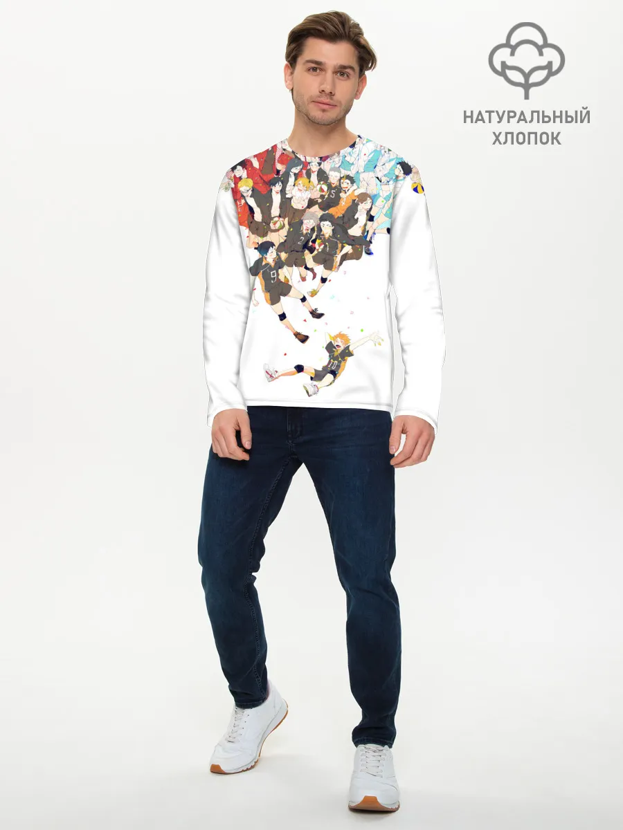 Мужской лонгслив базовый / Все герои Haikyuu