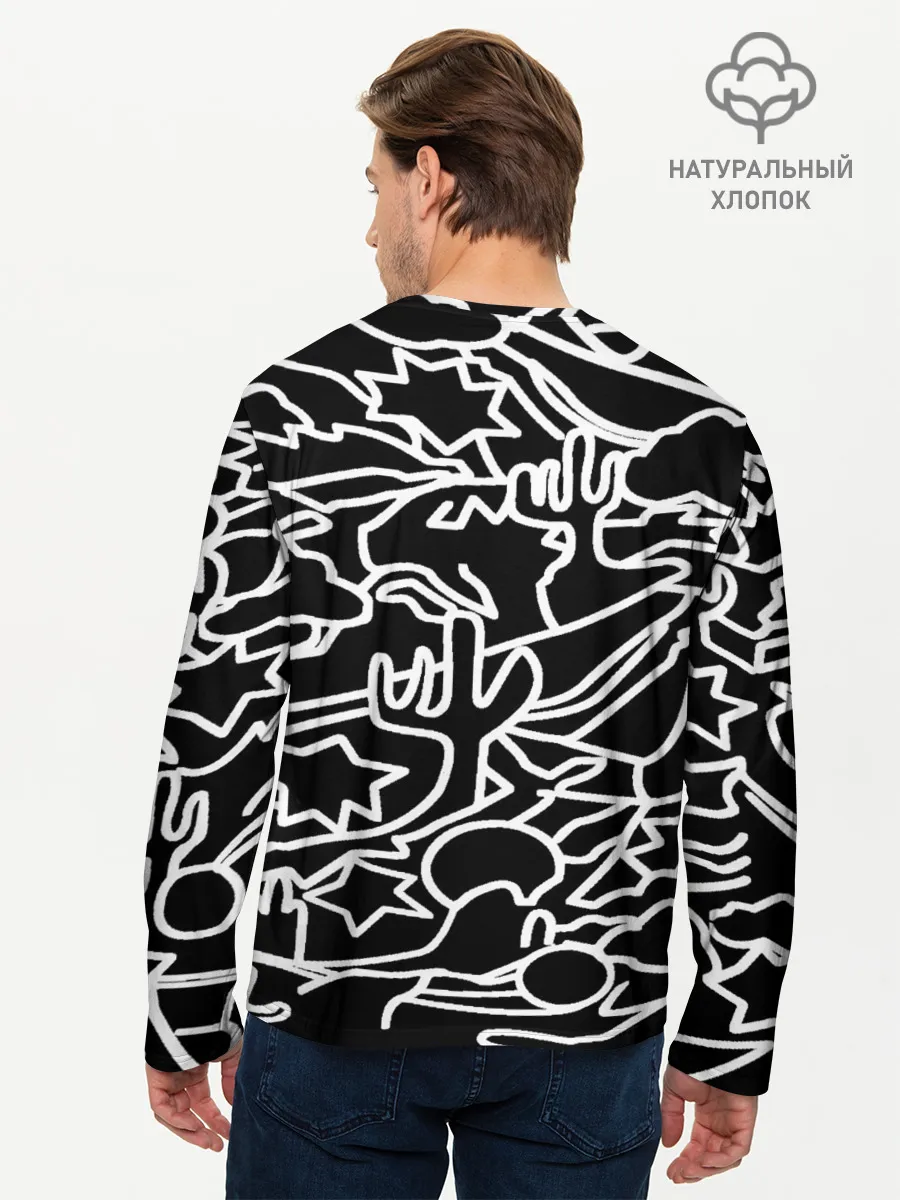 Мужской лонгслив базовый / Mexican road