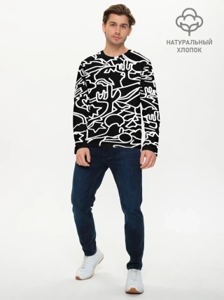 Мужской лонгслив базовый / Mexican road