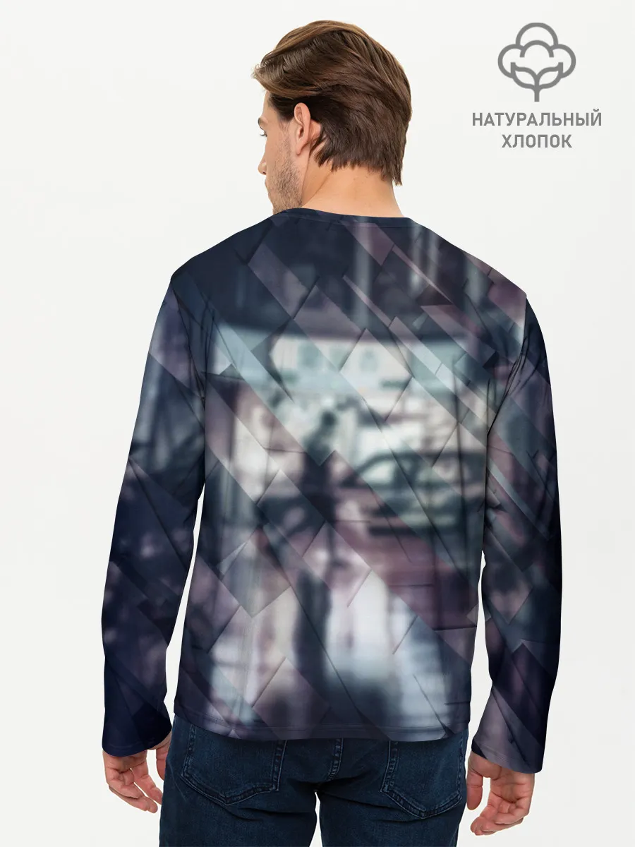 Мужской лонгслив базовый / Anime Cyber