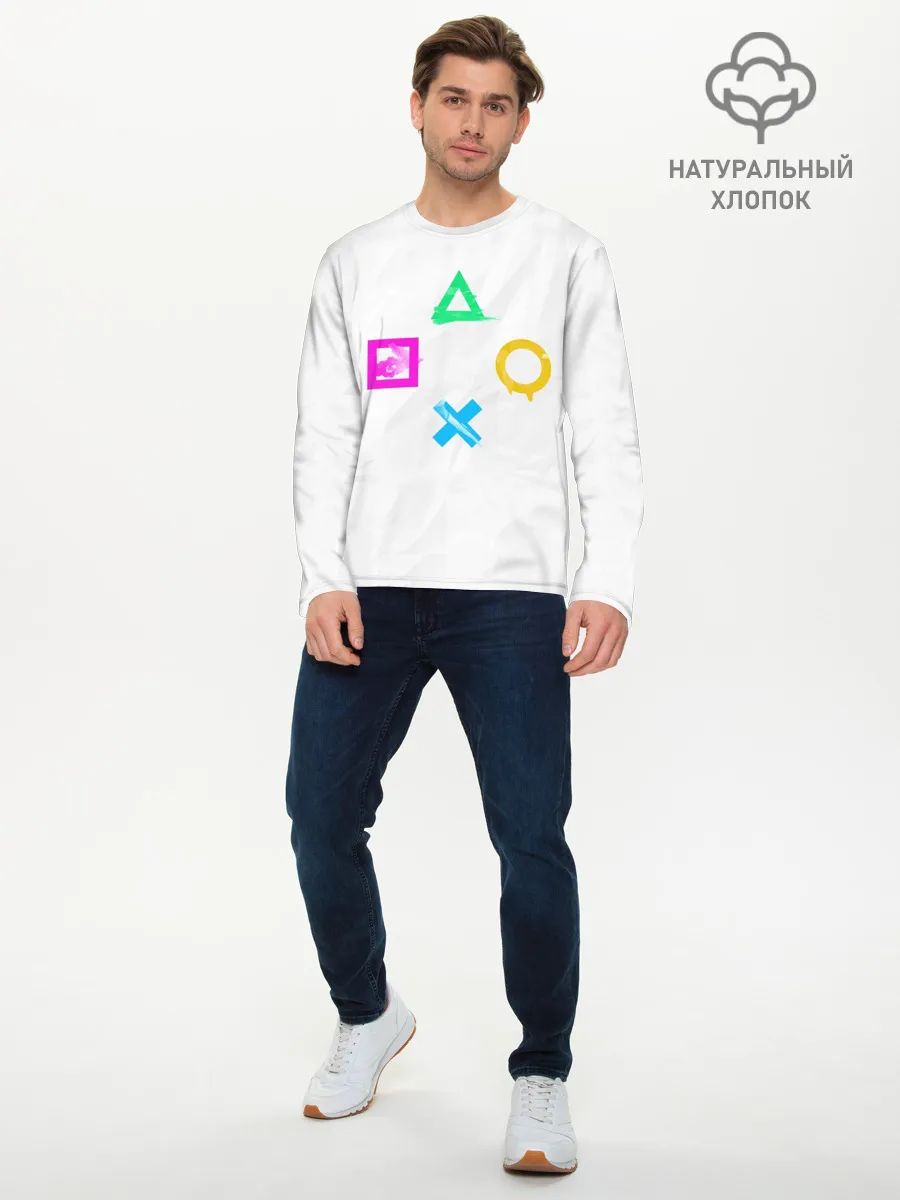 Мужской лонгслив базовый / GAMEPAD