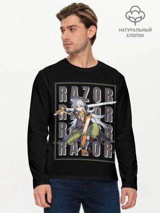 Мужской лонгслив базовый / Genshin Impact
