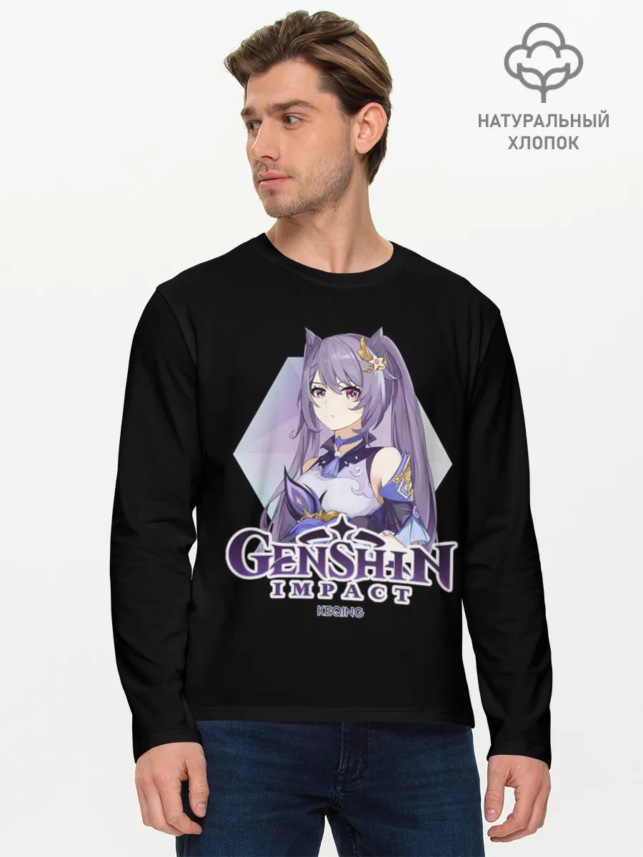 Мужской лонгслив базовый / Genshin Impact