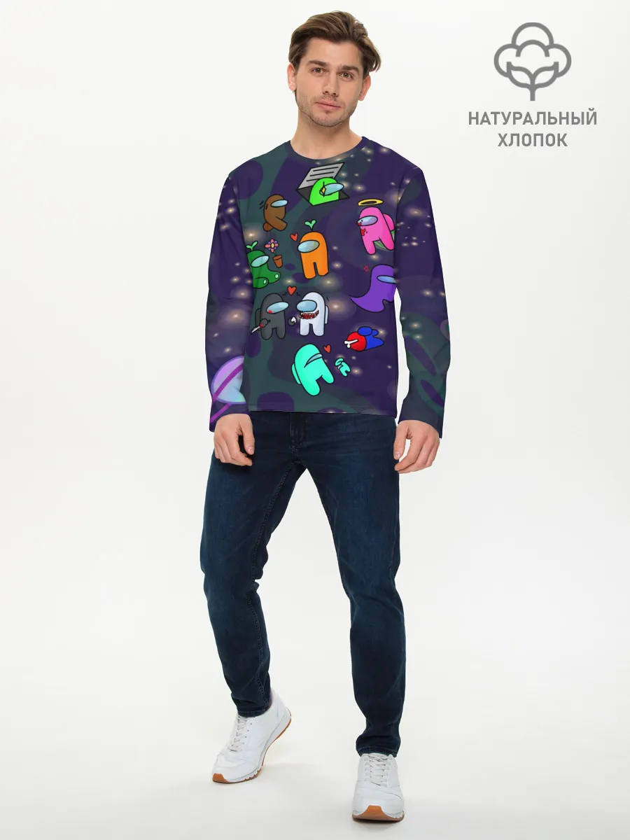 Мужской лонгслив базовый / Among Us