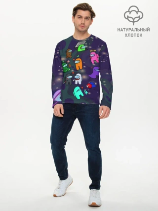Мужской лонгслив базовый / Among Us