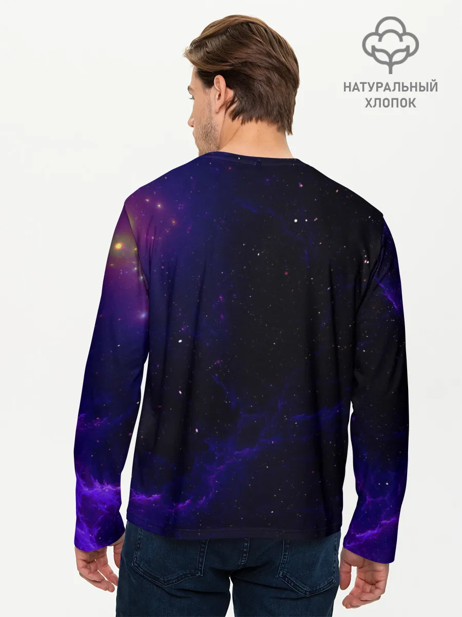 Мужской лонгслив базовый / ЗВЕЗДНЫЙ ЛЕВ