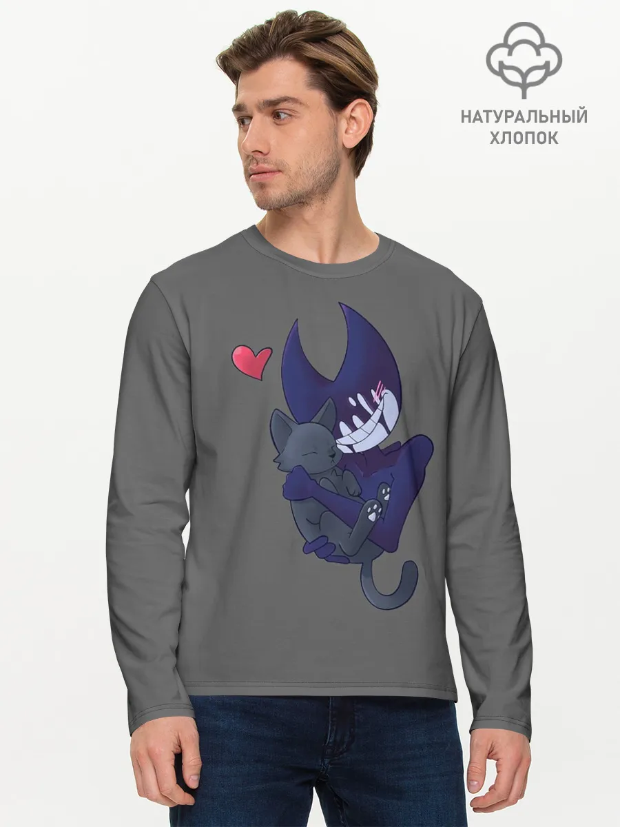 Мужской лонгслив базовый / Bendy And The Ink Machine