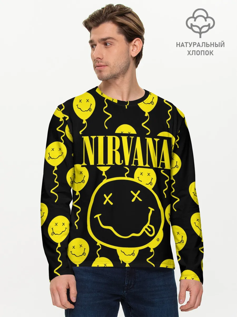 Мужской лонгслив базовый / NIRVANA