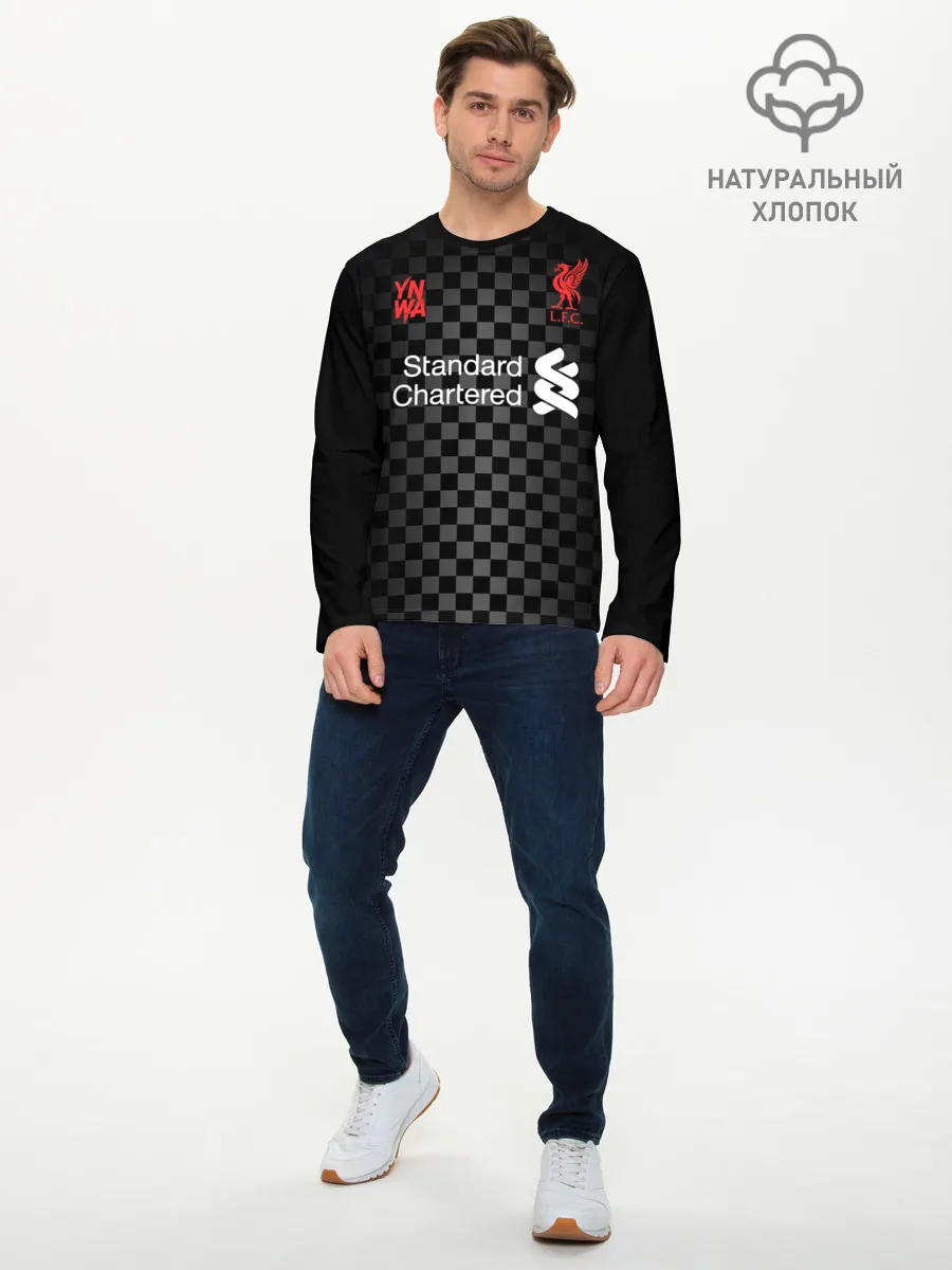 Мужской лонгслив базовый / LIVERPOOL резервная 20/21