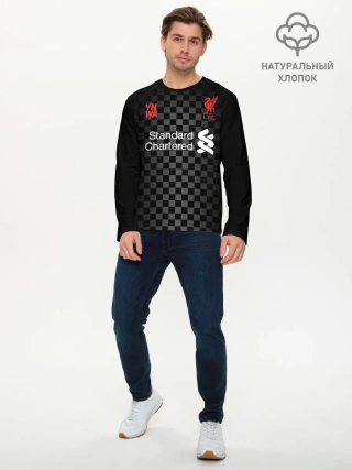 Мужской лонгслив базовый / LIVERPOOL резервная 20/21