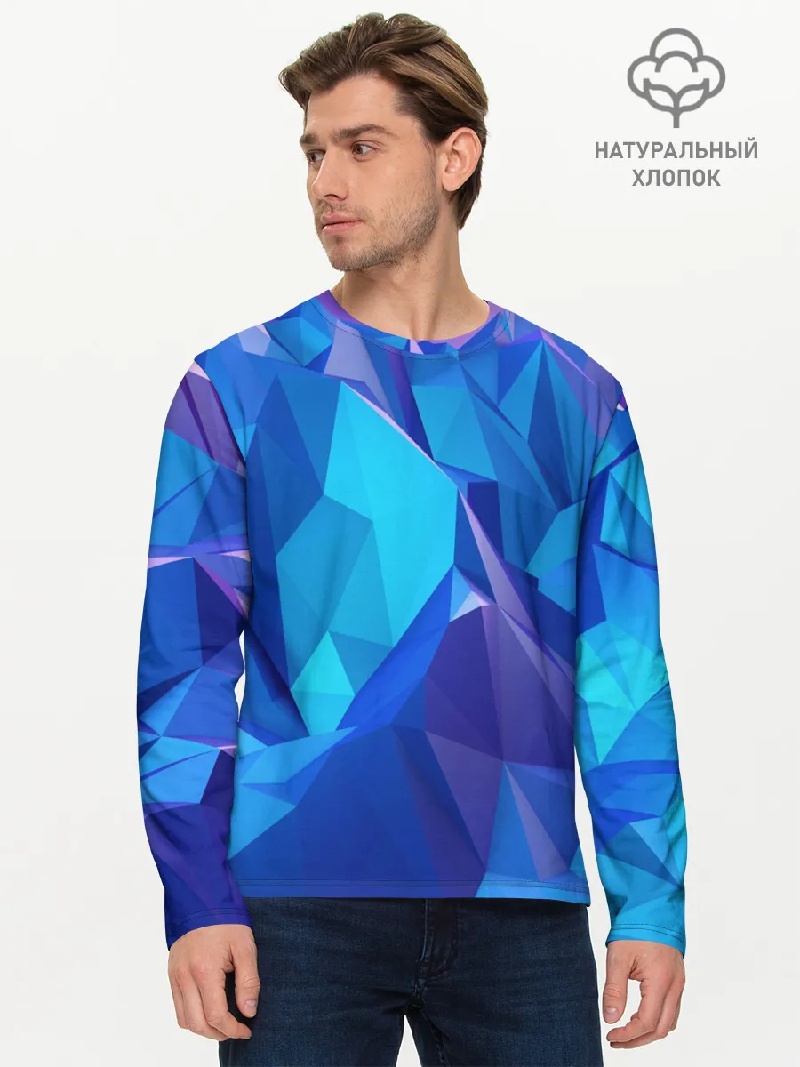 Мужской лонгслив базовый / NEON CRYSTALLS