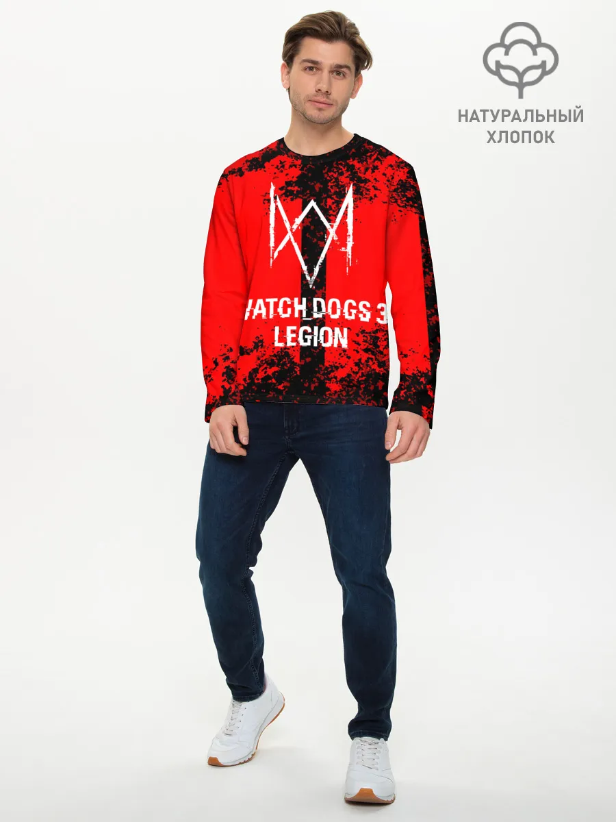 Мужской лонгслив базовый / Watch Dogs: Legion.