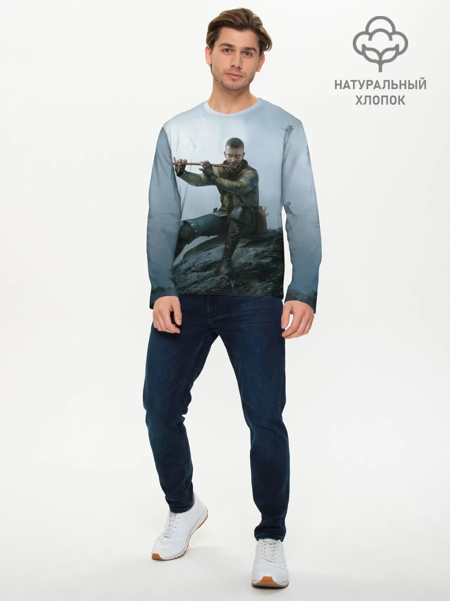 Мужской лонгслив базовый / Господин Зеркало