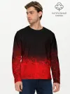 Мужской лонгслив базовый / КРАСНО-ЧЕРНЫЙ ГРАДИЕНТ