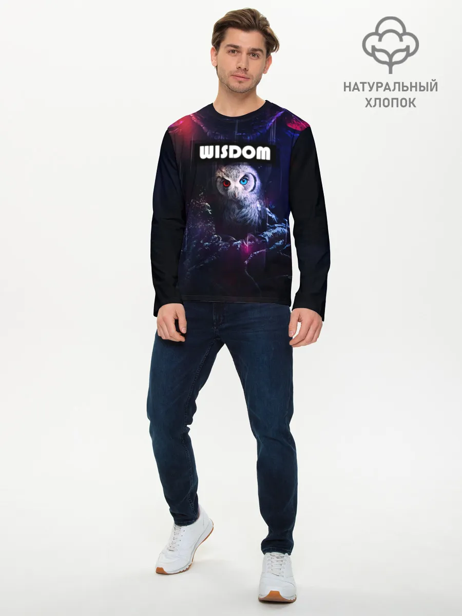 Мужской лонгслив базовый / WISDOM