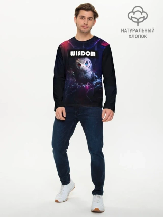 Мужской лонгслив базовый / WISDOM