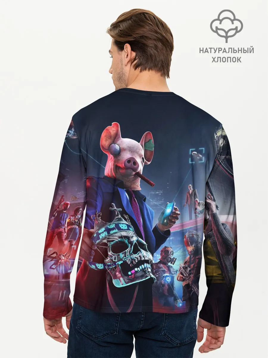 Мужской лонгслив базовый / Watch Dogs | Legion