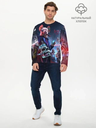 Мужской лонгслив базовый / Watch Dogs | Legion