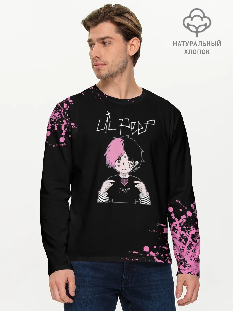 Мужской лонгслив базовый / Лил Пип