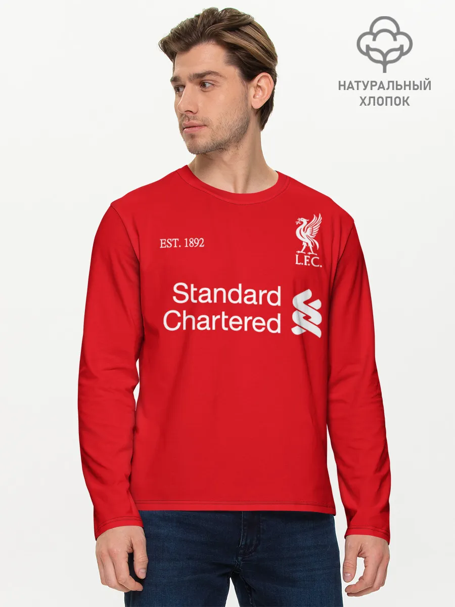 Мужской лонгслив базовый / LIVERPOOL 20/21 - ДОМАШНЯЯ