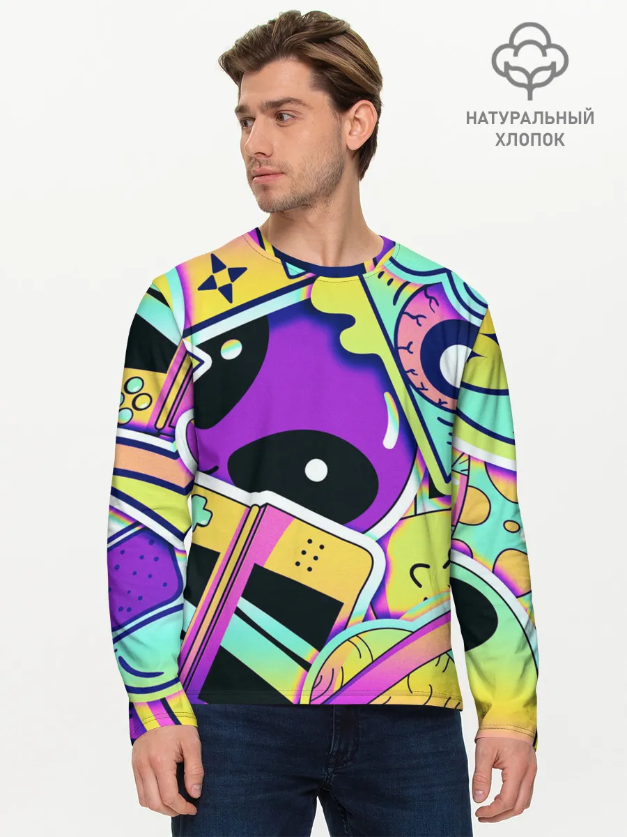 Мужской лонгслив базовый / Alien