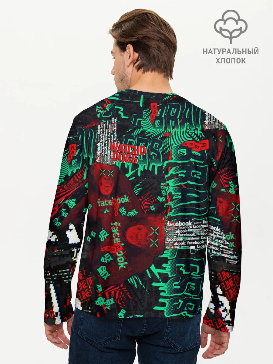 Мужской лонгслив базовый / Watch Dogs: Legion