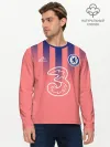 Мужской лонгслив базовый / CHELSEA резервная сезон 20/21