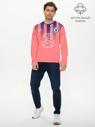 Мужской лонгслив базовый / CHELSEA резервная сезон 20/21