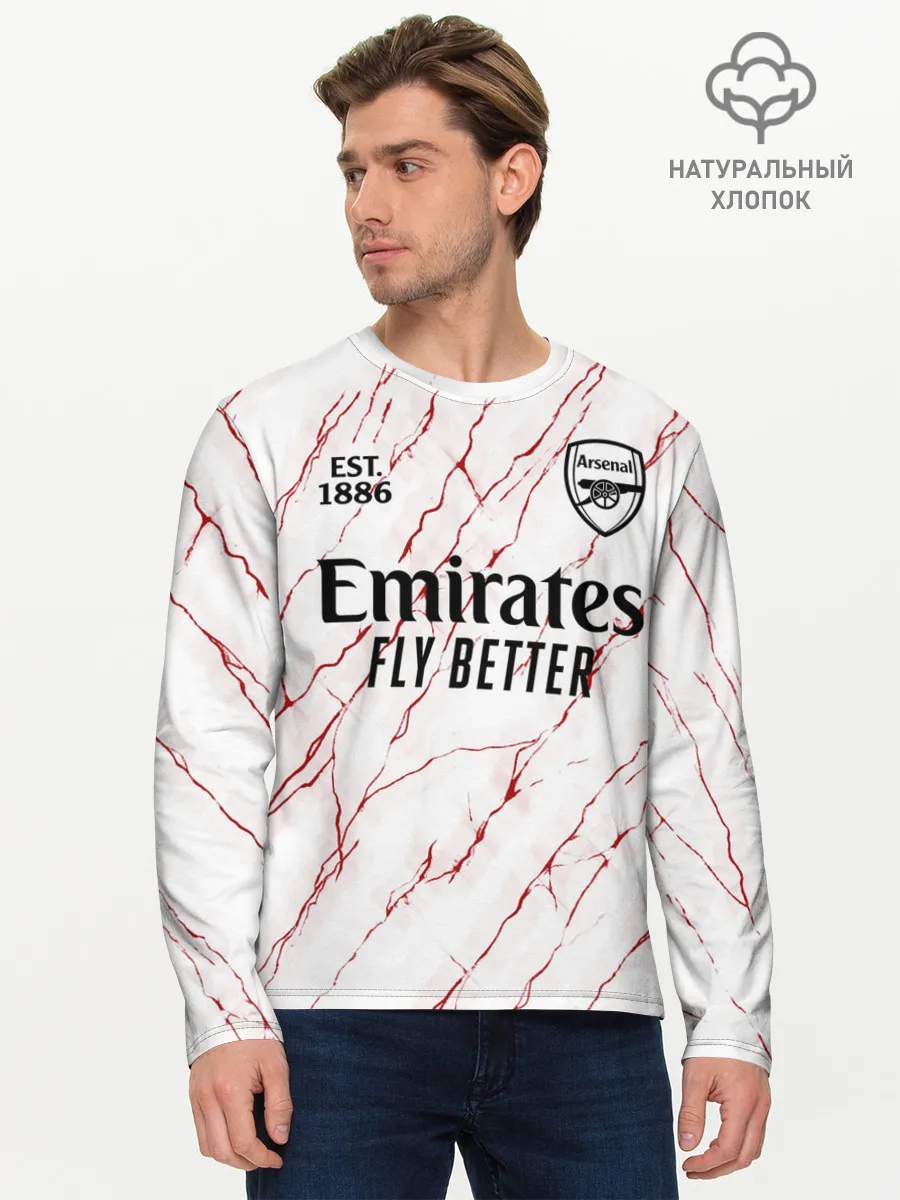 Мужской лонгслив базовый / ARSENAL 20/21 - ГОСТЕВАЯ