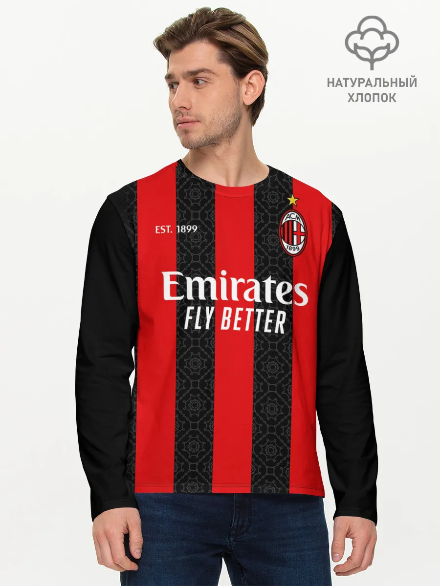 Мужской лонгслив базовый / AC MILAN 20/21 - ДОМАШНЯЯ