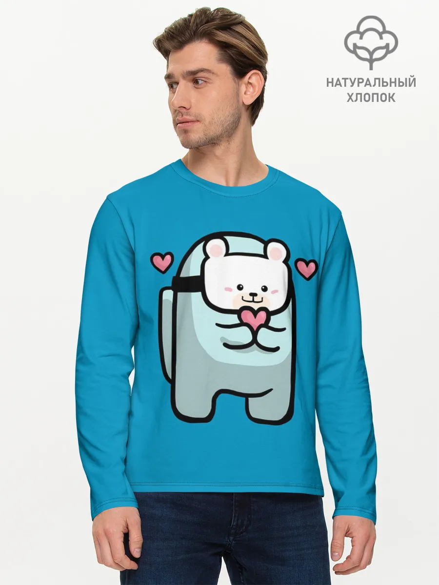 Мужской лонгслив базовый / Nyan Cat