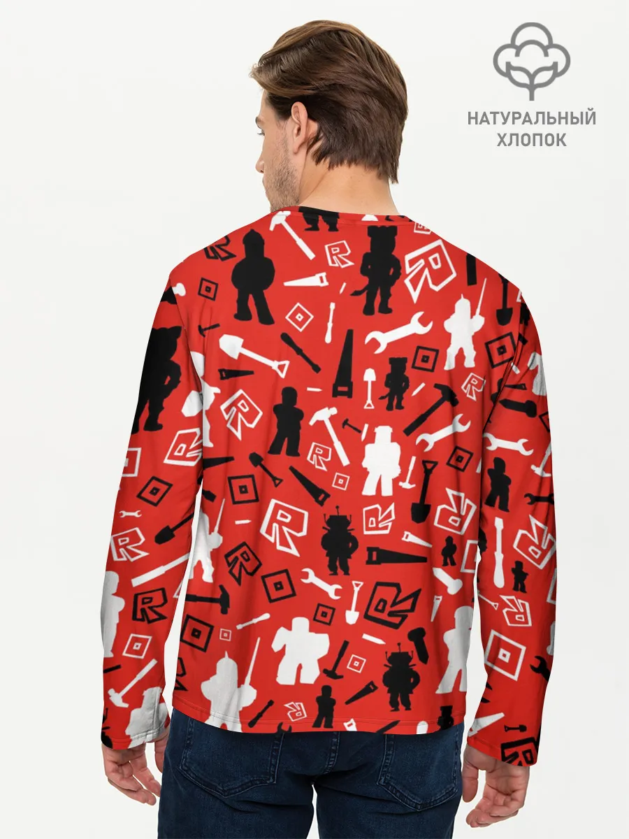 Мужской лонгслив базовый / ROBLOX