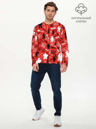 Мужской лонгслив базовый / ROBLOX