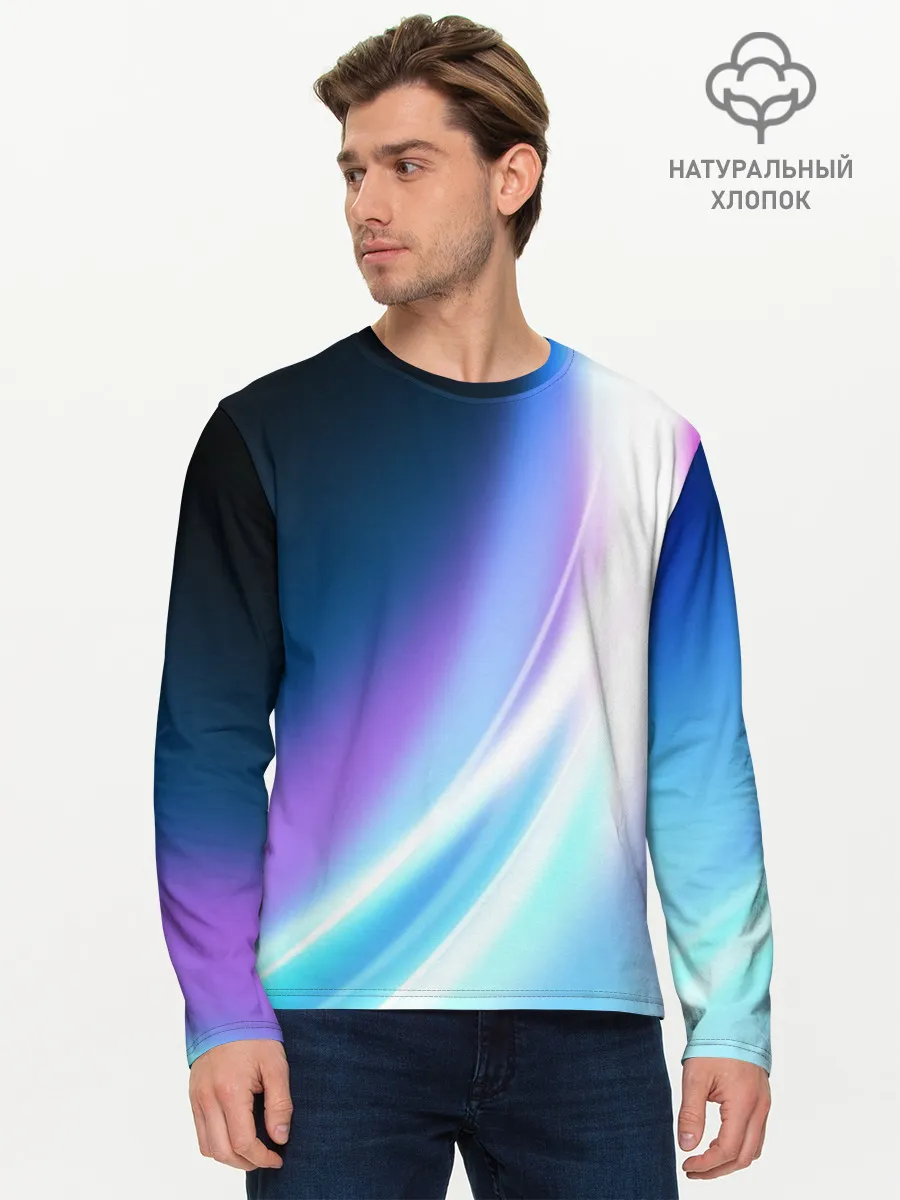 Мужской лонгслив базовый / Сияние