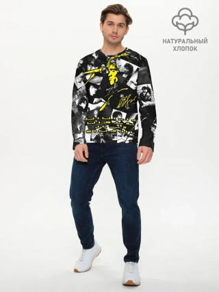 Мужской лонгслив базовый / Цой