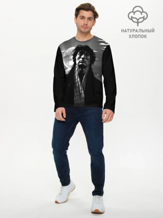 Мужской лонгслив базовый / ВИКТОР ЦОЙ