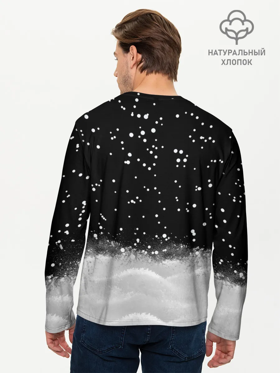 Мужской лонгслив базовый / Енот