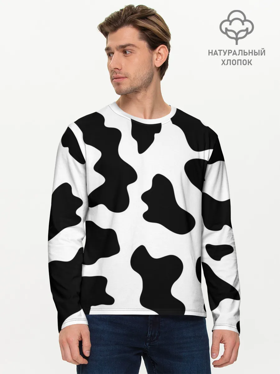 Мужской лонгслив базовый / Му-му