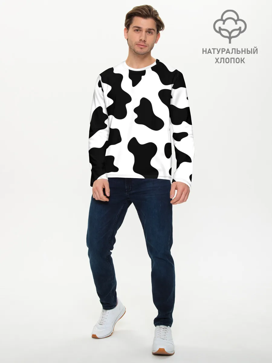 Мужской лонгслив базовый / Му-му