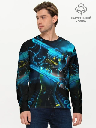 Мужской лонгслив базовый / NEON SAMURAI
