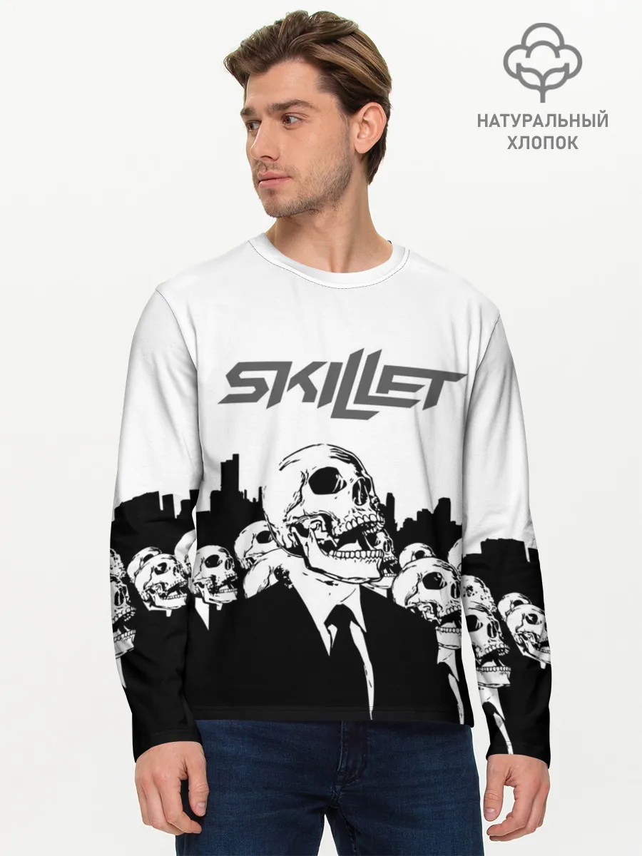 Мужской лонгслив базовый / SKILLET