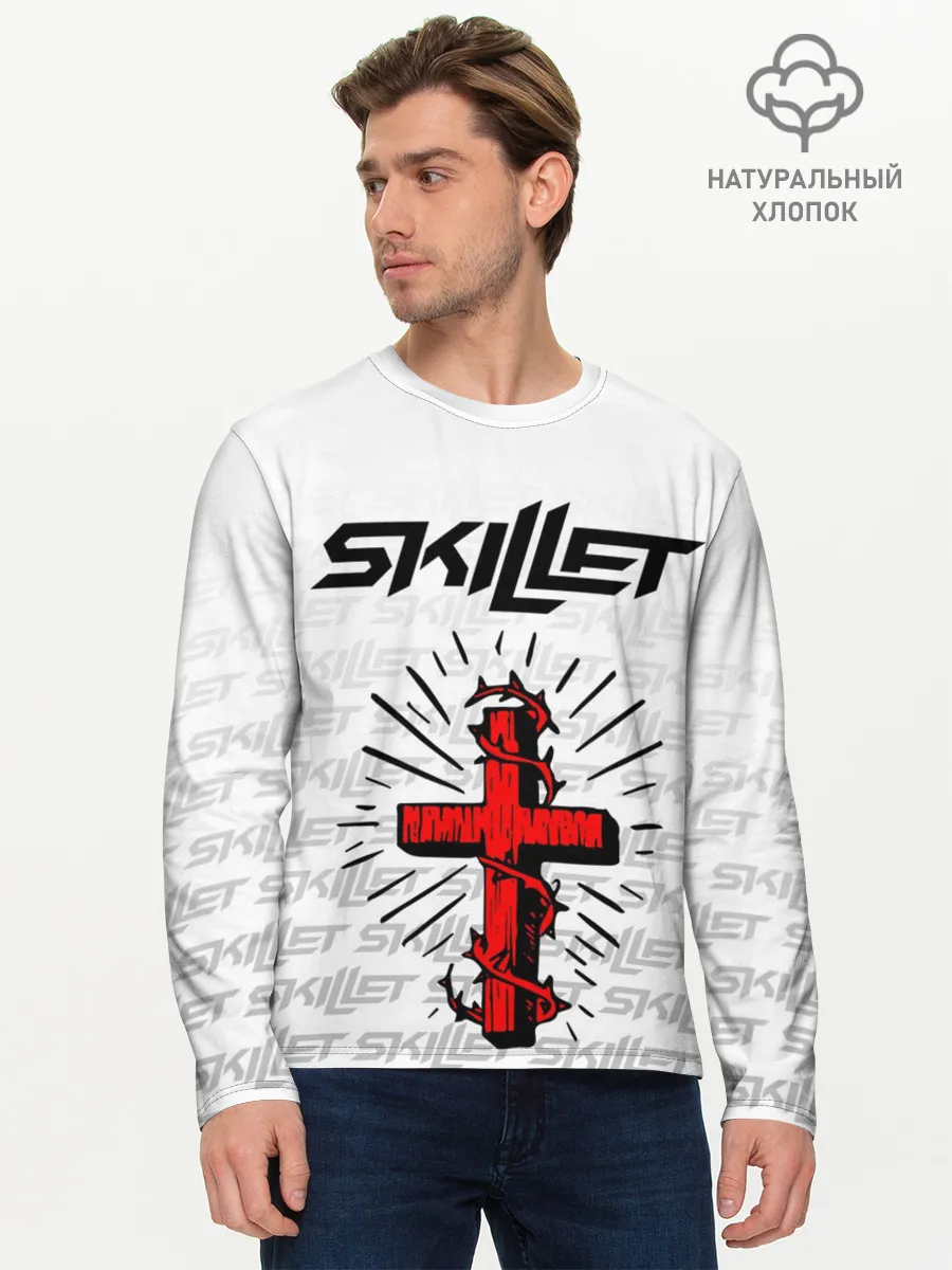 Мужской лонгслив базовый / SKILLET