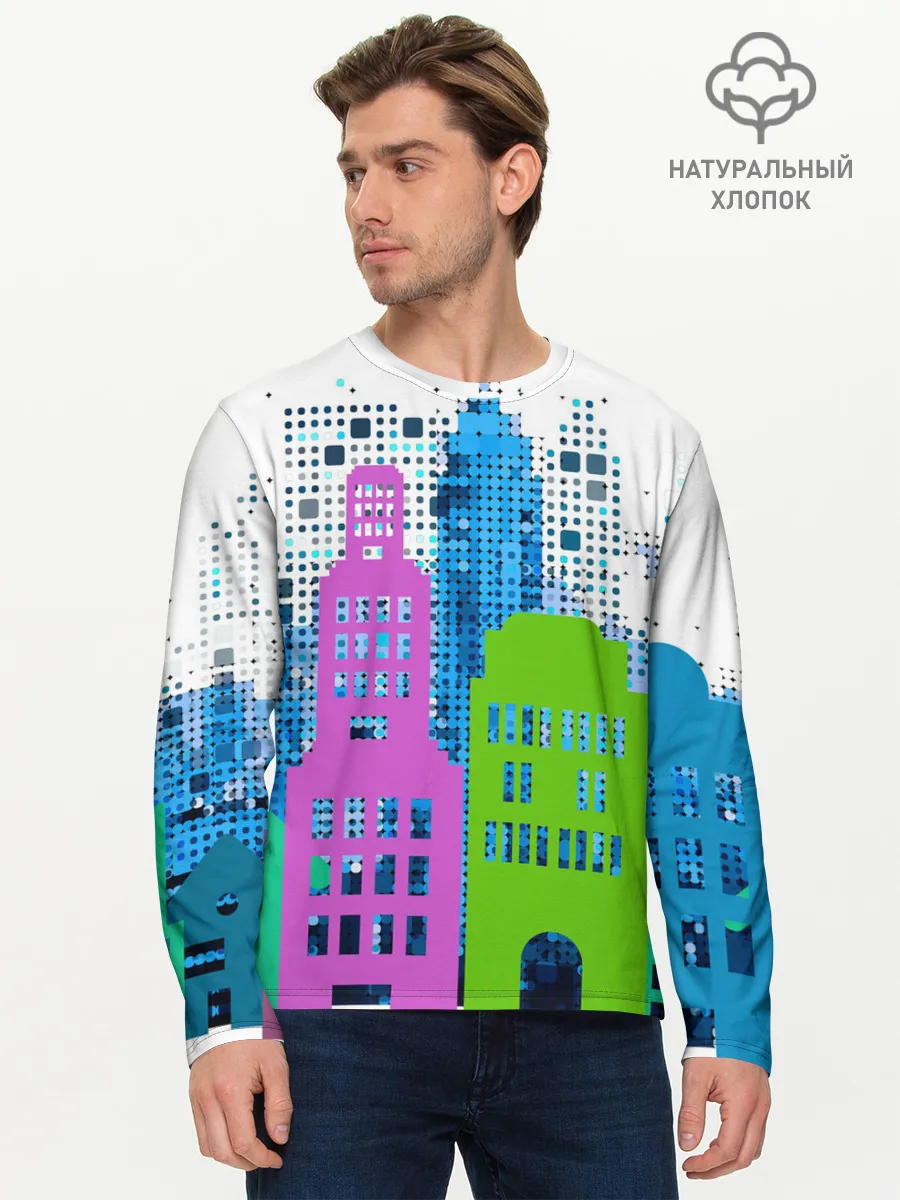 Мужской лонгслив базовый / Город
