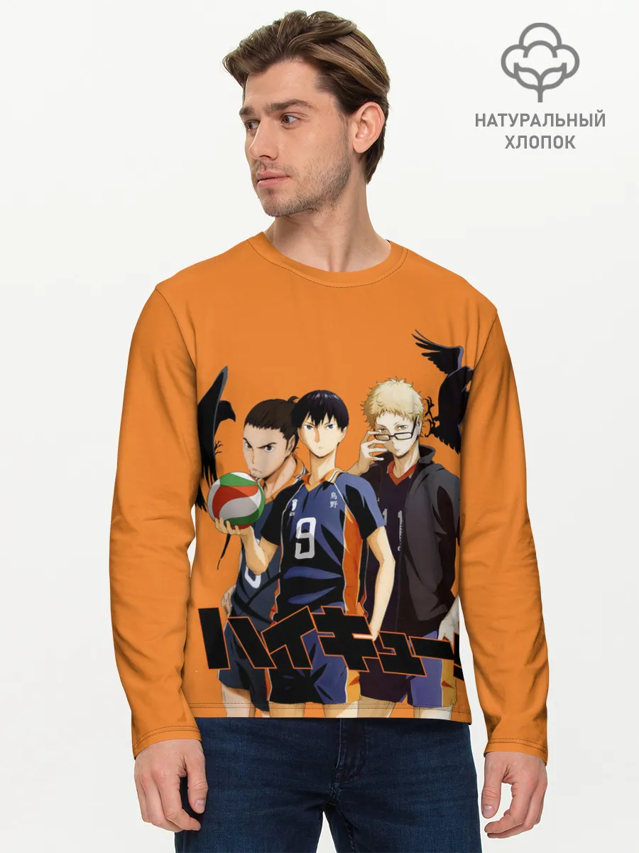 Мужской лонгслив базовый / Haikyu | Team