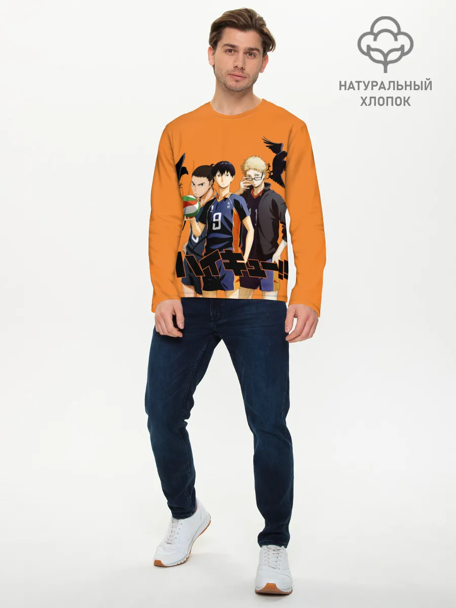 Мужской лонгслив базовый / Haikyu | Team