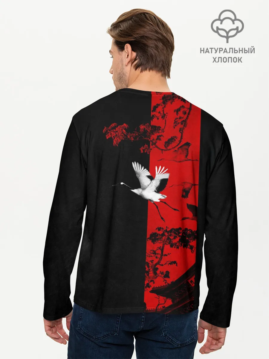 Мужской лонгслив базовый / ЖУРАВЛЬ