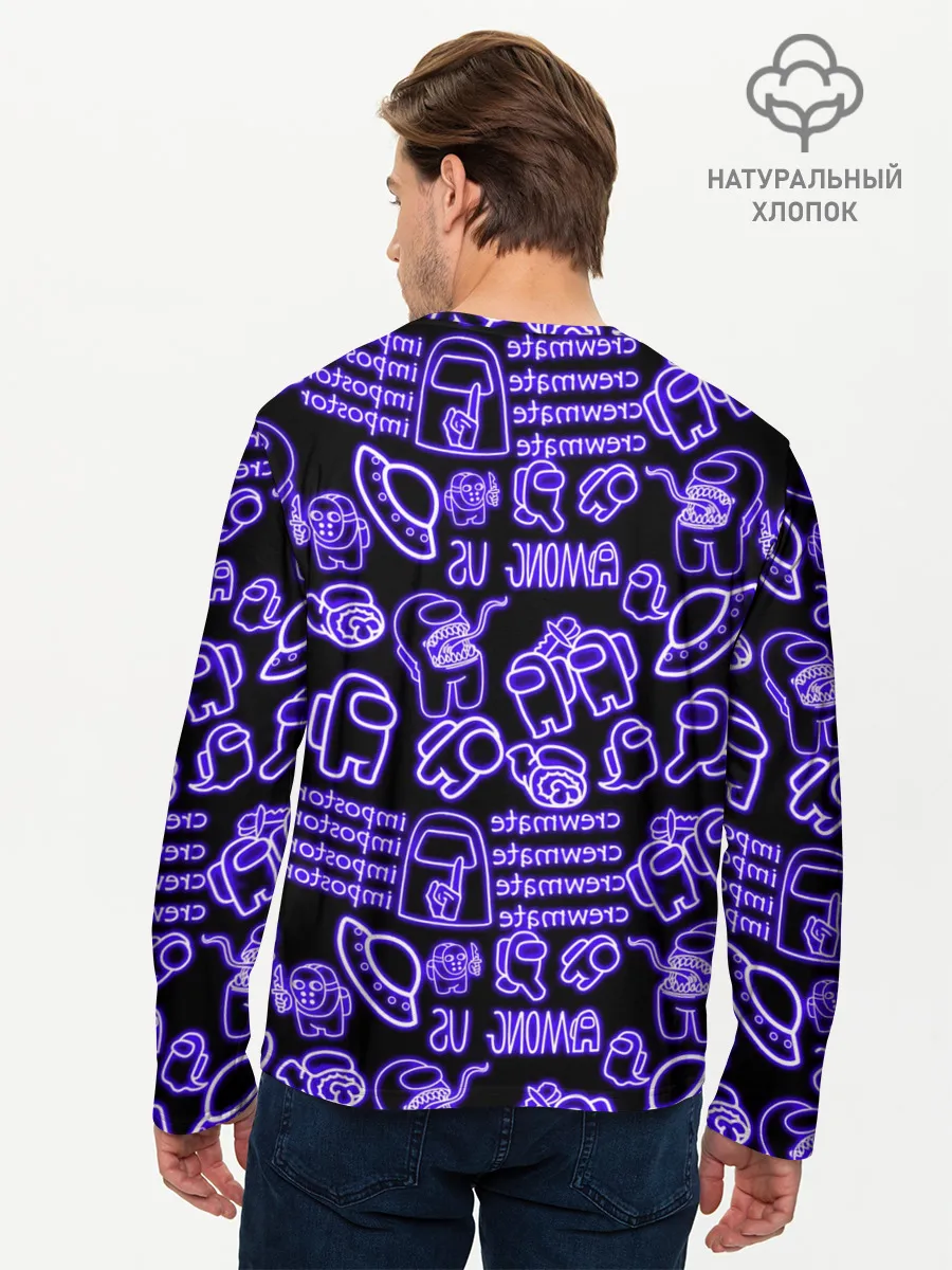 Мужской лонгслив базовый / AMONG US | NEON
