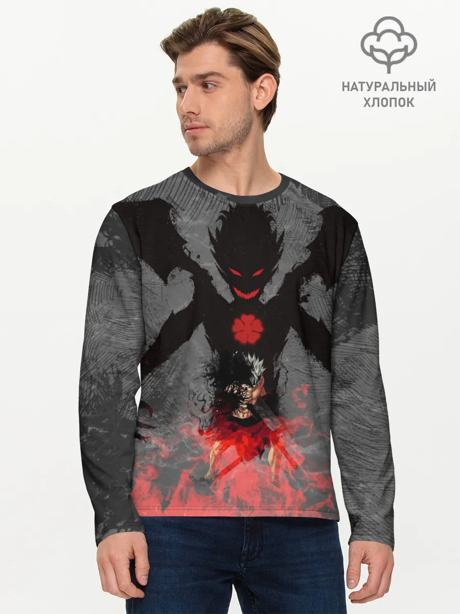 Мужской лонгслив базовый / демон Либе