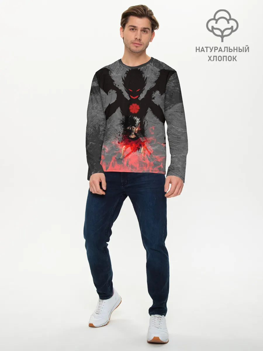 Мужской лонгслив базовый / демон Либе