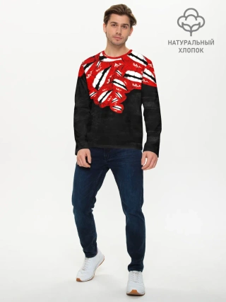 Мужской лонгслив базовый / Губы